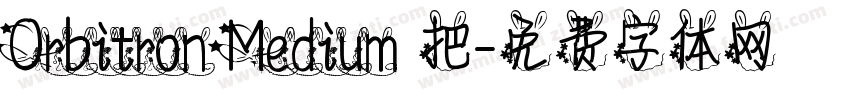 Orbitron Medium 把字体转换